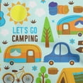 thumbnail image 1 of oneOone Rayon Sky Blue Fabric Camping Sewing Craft Projects Fabric Prints By Yard 56 Inch Wide, 1 of 5