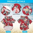 thumbnail image 4 of Camiseta para perro - Diseño de playa - Estampado de árbol de coco hawaiano - Ropa de verano para mascotas - 1 pieza (S, azul marino) oso de fresa Electrónica, 4 of 5