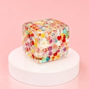 Sparkly Sugar Squishy Cube-Colorful Version