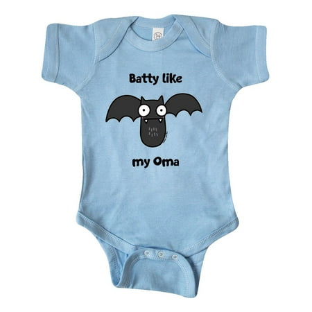 

Inktastic Batty like my Oma Gift Baby Boy or Baby Girl Bodysuit