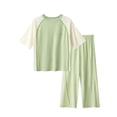 thumbnail image 3 of Swuxness Toddler Casual 2 Piece Outfits Fall Crew Neck Short Sleeve Shirts Long Pants Suits, 3 of 5