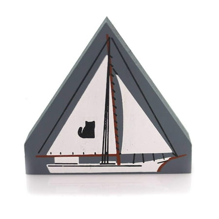 Skipjack Wood - Skipjack Wood Accessory Retired Sailing Sail 131, Product Material: Wood By CATS MEOW VILLAGE