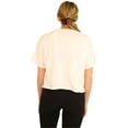 thumbnail image 3 of Junk Food - Camiseta corta con gráfico de The Beatles para mujer, color blanco, talla mediana, 3 of 4