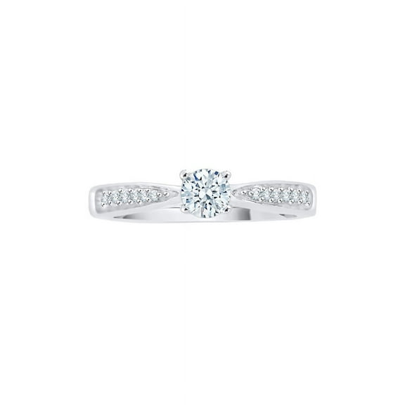 KATARINA Diamond Engagement Ring in Sterling Silver (1/2 cttw, I-J, I1-I2) (Size-6.5)