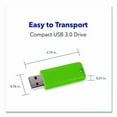 thumbnail image 3 of PinStripe USB 3.0 Flash Drive, 32 GB, Assorted Colors, 5/Pack | Bundle of 2, 3 of 6