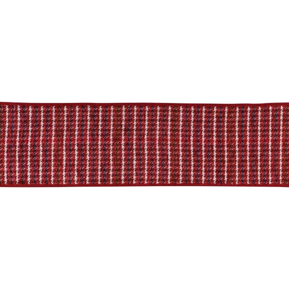 Melrose Striped Christmas Wired Craft Ribbon - 4" x 10 Yards - Red and White