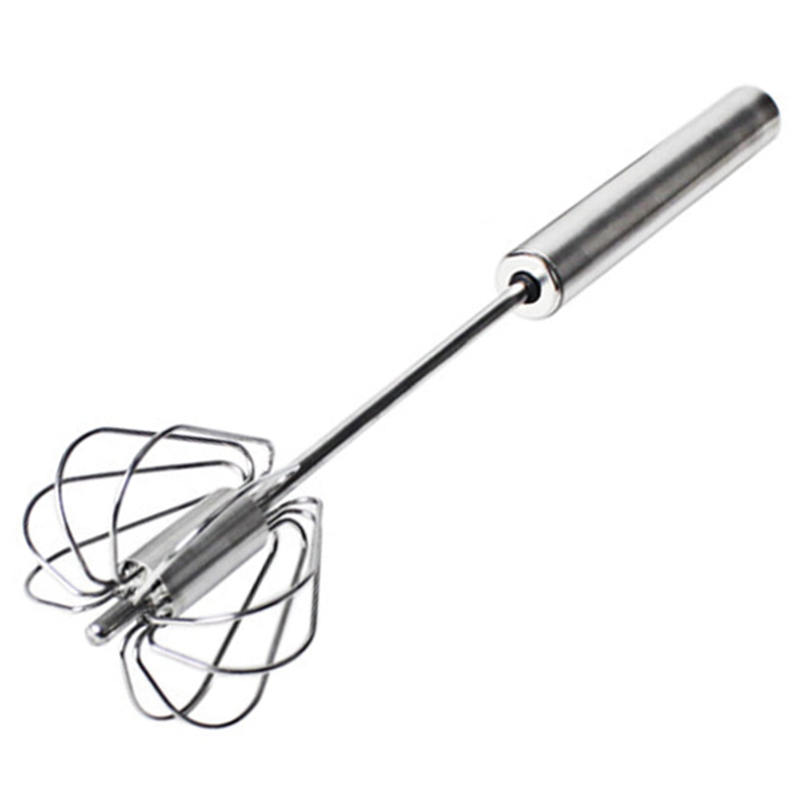 Semi Automatic Stainless Whisks Hand Push Egg Beater Whip Milk Mixer Easy 3Sizes 