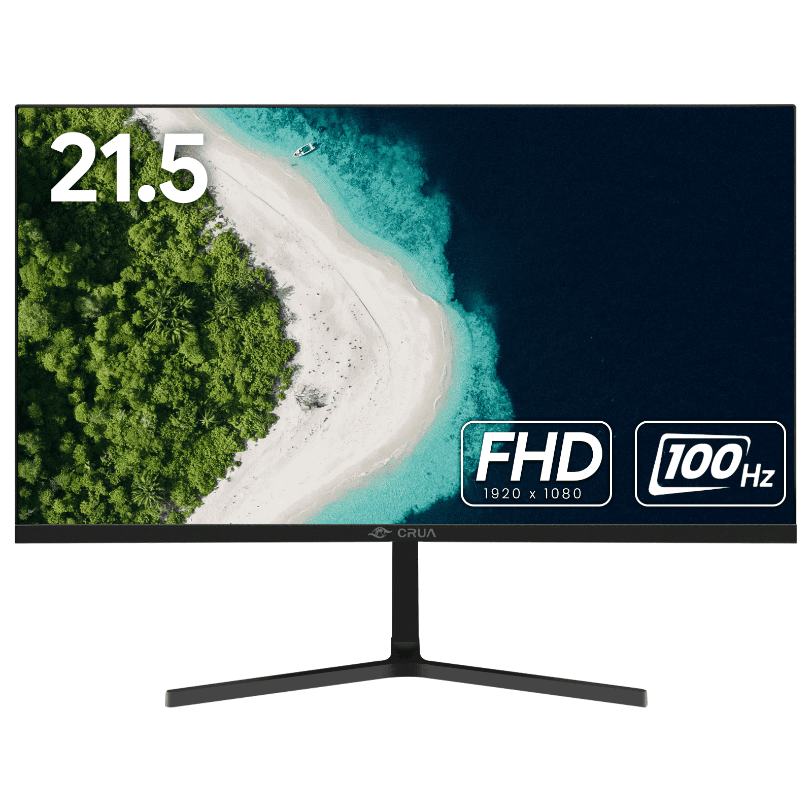 Crua 22" Full HD Monitor 100Hz, Black photo 1