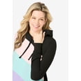 thumbnail image 4 of Woman Within Plus Size Color Block Hoodie Sweatshirt, 4 of 5