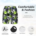 thumbnail image 3 of Haiem Football Mens Swim Trunks with Compression Liner 2 in 1 Swimming Shorts Stretch Swimwear Quick Dry,Board Shorts-Large, 3 of 9