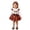White, variant on HXWCHs Girls Summer Ruffle Sleeve Dresses with Headband Kids Cewneck Casual Halloween Dress Girls Dresses Size: 3-4 Years White