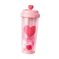 thumbnail image 2 of Botella de té portátil a prueba de fugas con forma de corazón, moderna y portátil, para fiestas, caminatas y coches rosa, 2 of 8