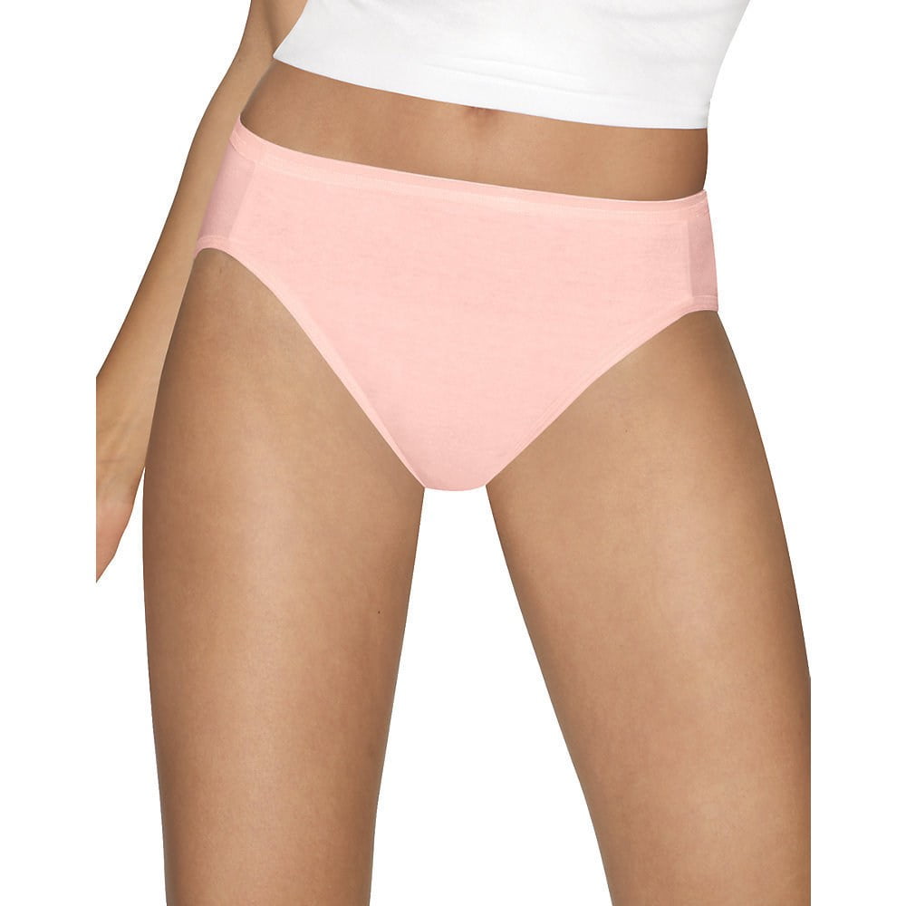 Hanes Hanes Ultimate Women's Comfort Cotton HiCut Underwear, 5Pack