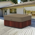thumbnail image 2 of Budge Large Black and Tan Patio Square Hot Tub Cover, StormBlock™ Hillside, 2 of 7