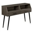 thumbnail image 1 of 44" Contemporary 2-Drawer Wood Entry Table - Slate Gray / Black, 1 of 5