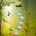 thumbnail image 2 of Outdoor Plastic Hummingbird Feeder with Wind Chime - Hanging Bird Water Feeder for Garden & Yard, Durable Weather-Resistant Patio Bird Feeder, 2 of 5
