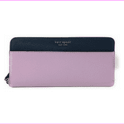 Kate Spade New York Laurel Way Neda Saffiano Leather Zip Around Wallet Lavender