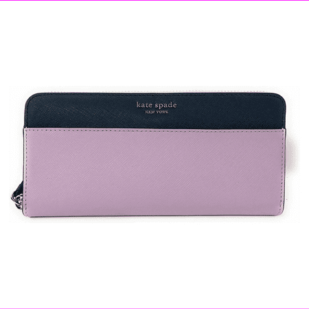 Kate Spade New York Laurel Way Neda Saffiano Leather Zip Around Wallet Lavender
