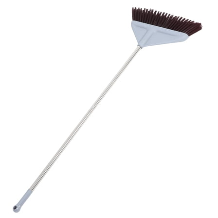 GAXIRE Heavy Duty Angle Broom with Stainless Steel Handle and Soft Bristles, Multi-Purpose Floor Cleaning Broom 1 Piece