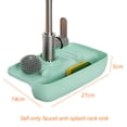 thumbnail image 2 of Faucet Splash Guard, Faucet Water Catcher Mat, Longer Sink Mat for Kitchen, Bathroom, 2 of 7