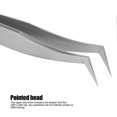 thumbnail image 5 of Stainless Steel Eyelash Grafting Tweezers Eyelash Extension Tweezers Accessory Silver, 5 of 5