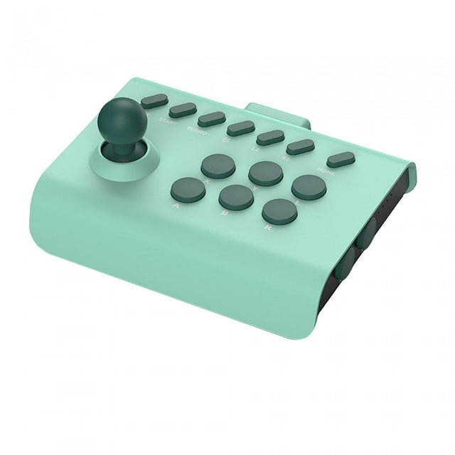 Manette de Jeu Arcade Rocker Joystick 2.4G Sans Fil Rétro Arcade Rocker Manette de Jeu Verte