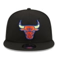 thumbnail image 2 of Men's New Era Black Chicago Bulls Neon Pop 9FIFTY Snapback Hat, 2 of 6