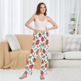 thumbnail image 6 of FORMRS Women's Pajama Pants with Pockets Soft Comfy Loungewear Sleep Bottom, Sizes S-2XL, Vibrant Strawberries, 6 of 8