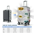 thumbnail image 6 of Easygdp Hello Double-Sided Printed Elastic Suitcase Protective Cover,Invisible Zipper, Business Trip Luggage Cases,Washable And Resistant To Falling -Small, 6 of 9