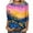 Multicolor Tops for Women _t, variant on Women's Round Neck Blouse Y2K Tops Dressy Casual Tie Dye Ombre 3/4 Sleeve Tunic Tops Loose Fit Flowy Fashion 2024 Spring Elegant Shirts Vintage Summer Clothes for Teen Girls Multicolor T Shirts S