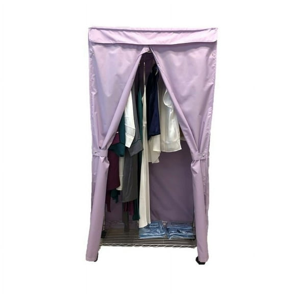Covered Living Portable Garment Rack Cover 36"W x 18"D x 68"H, Lilac Purple