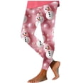 thumbnail image 3 of YOIAVAIOY High Waisted Leggings for Women Christmas Holiday Tights Non See Through Yoga Pants Buttery Soft Ankle Length Milk Silk Legging Multicolor L, 3 of 6