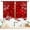 Christmas-04, variant on Christmas Curtains, Red White Snowflakes Xmas Merry Christmas New Year Winter Holiday Party Decor Window Drapery Treatments for Bedroom Living Room Kitchen Bathroom 2 Panels, 55x39 Inch
