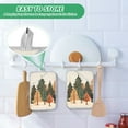 thumbnail image 4 of Yayeee Pot Holders Kitchen Heat Resistant with Pocket 7"x9.8" Cotton Oven Cooking Hot Pads, Brown Christmas Trees, 4 of 7