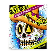 Crayola Art with Edge Sugar Skulls Coloring Books, Teacher Appreciation Gifts, Mothers Day, 40 Pgs, Vol. 3 Child, Unisex