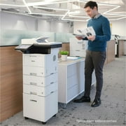 طابعة Brother MFC-L6810DW Enterprise أحادية اللون ليزر الكل في واحد مع طباعة منخفضة التكلفة ، وسعة ورق كبيرة ، وشبكات لاسلكية ، وميزات أمان متقدمة ، وطباعة ومسح ونسخ دوبلكس