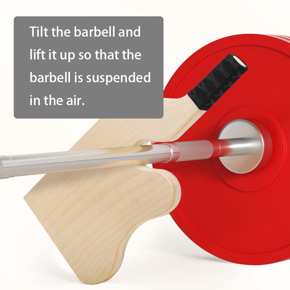 golytefs Wooden Deadlift Barbell Jack Plate Changer for Loading/unloading Barbell Bar