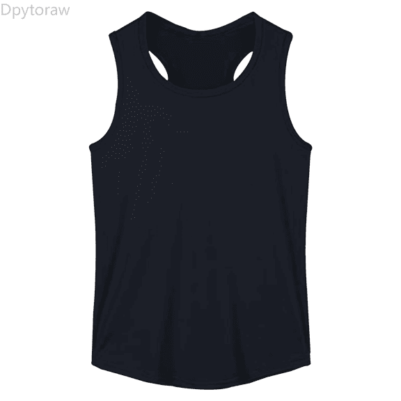 Dpytoraw Girls Tank Tops For Summer Comfort Stretchy Sleeveless Casual Wear Soft Blend Breathable Loose Fit For Daily Outdoor Activities Girl Vest‌ Size Black 3-4 Years