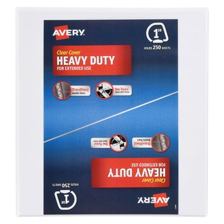 avery r heavy duty binder one touch rings 250 sheet capacity