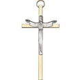 thumbnail image 3 of 4 inch Antique Silver Risen Christ on a Polished Brass Cross, 3 of 3