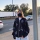 thumbnail image 5 of Sudadera con capucha deportiva para hombre y mujer, sudadera con diamantes de imitación cruzados, abrigo de primavera y otoño, sudaderas con capucha de ocio, sudaderas con capucha de gran tamaño con c, 5 of 5