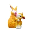 thumbnail image 1 of DimyFew Garden Bunny Statue Animal Sculpture Decorative Spring Decoration Rabbit Figurine for Living Room Windowsill Porch Lawn Patio Yellow, 1 of 8