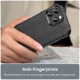 thumbnail image 6 of SaniMore Case for iPhone 14 Pro Max 6.7" 2022, Rugged Heavy Duty Protective Cover Anti-slip Drop-proof Slim Lightweight Anti-scratch 360°Full Protective CoverFor iPhone 14 Pro Max, Black, 6 of 7