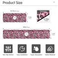 thumbnail image 3 of Yayeee Faucet Mat for Kitchen Sink 14.7" Diatomite Long Splash Guard Pad, Pink Floral Leopard Pattern, 3 of 7