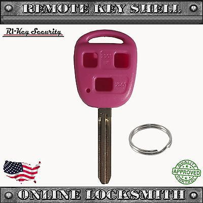 New Pink Remote Key Replacement Case Shell For Toyota Fj Cruiser