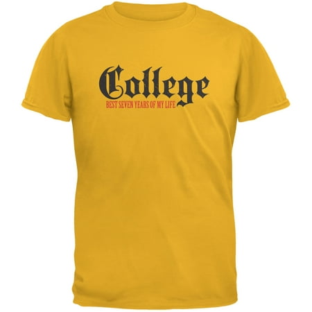 Graduation - College Best 7 Years Gold Adult (Best Clothes For College)