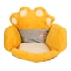 thumbnail image 1 of Cute Cat Paw Cushion Half Surrounded Office Chair Pillow Floor Cushion Pad for Bedroom Living Room Cafe Dorm Decor Yellow S, 1 of 5