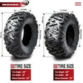 thumbnail image 4 of WANDA 24x8-12 & 24x10-12 UTV ATV Tires 6-Ply Full Set Bighorn Style Solid Tread, 4 of 6