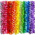 thumbnail image 1 of Collar Leis Myamy Luau Party Hawaiian 100 flores tropicales, 1 of 9