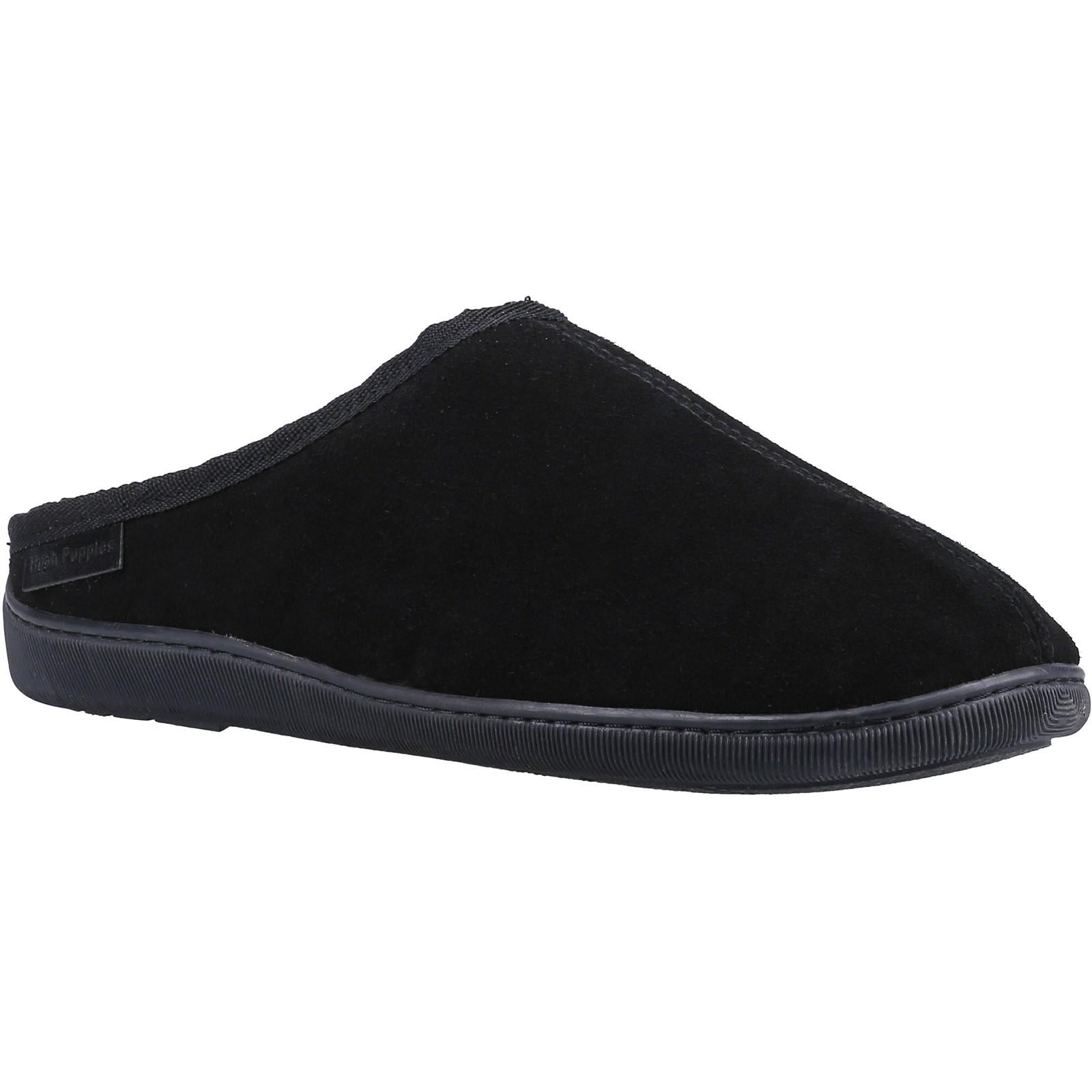 Hush Puppies Mens Ashton Suede Slippers Black 11